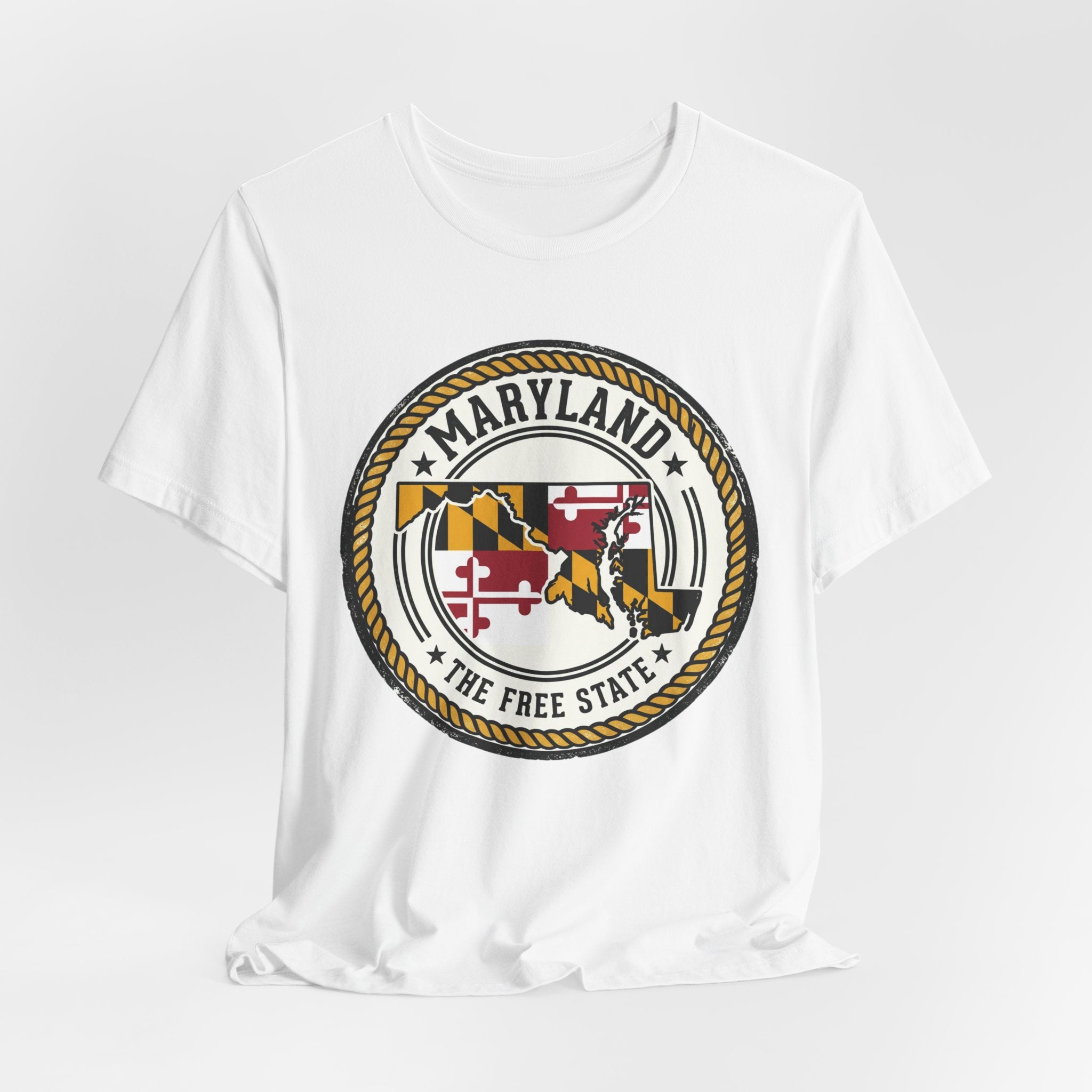 Maryland State Seal T-Shirt – The Free State Flag Emblem Tee