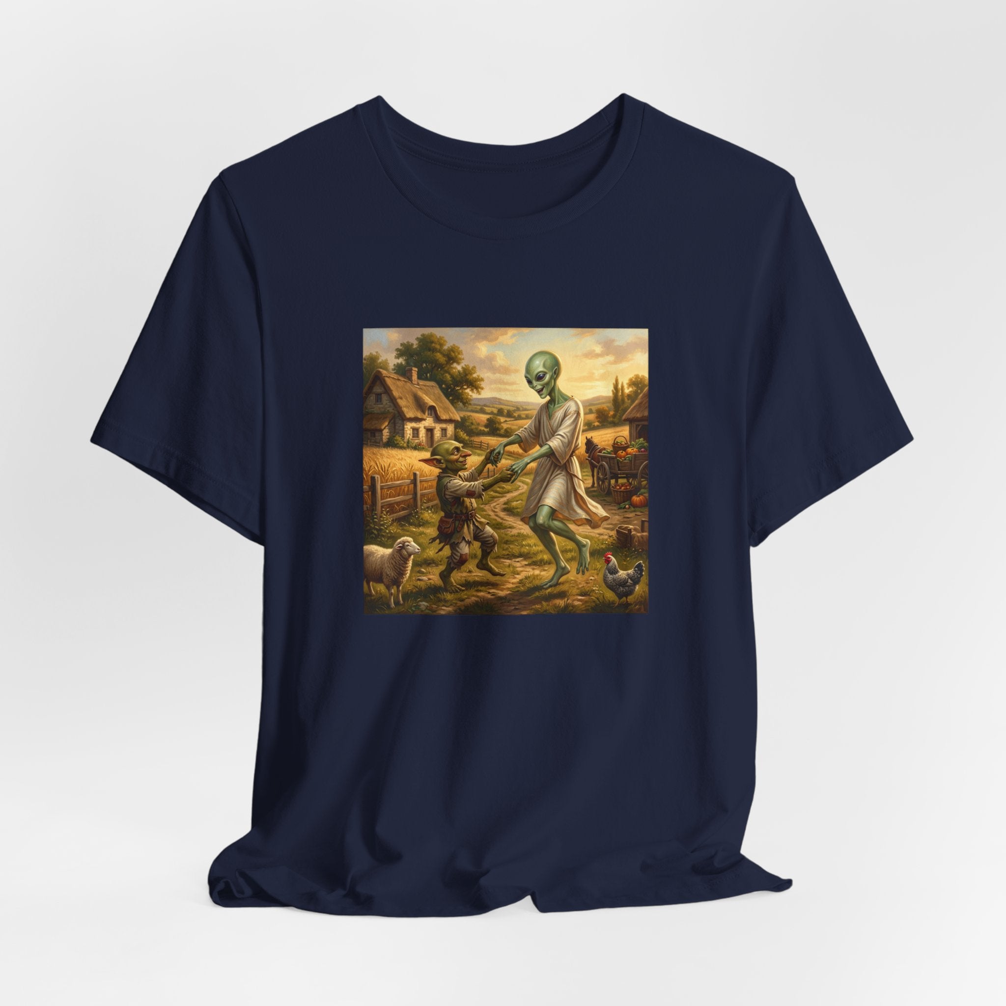 Alien Harvest Vintage Art T‑Shirt