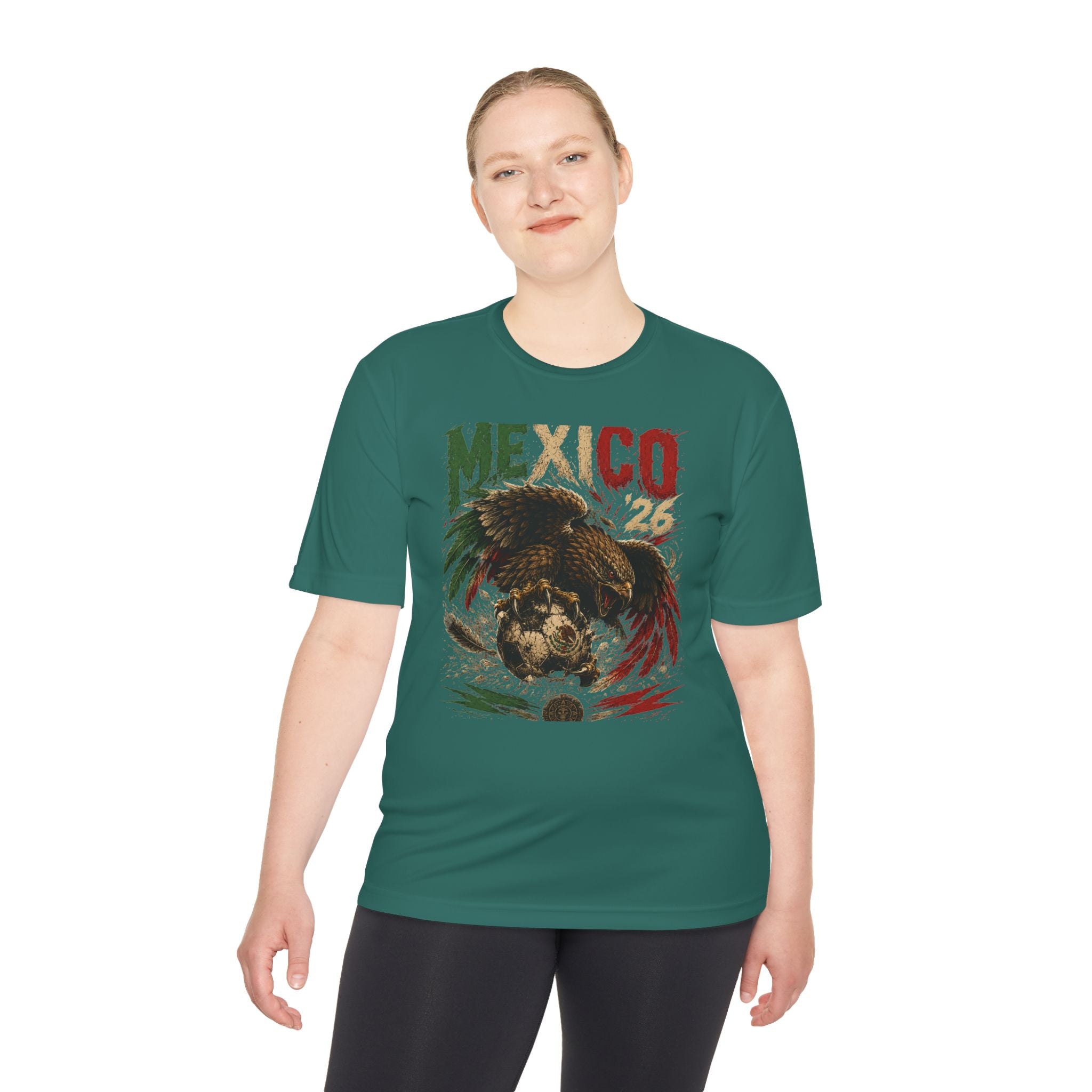 Mexico Eagle Graphic Tee — Mexican Flag Patriotic Soccer Fan Shirt