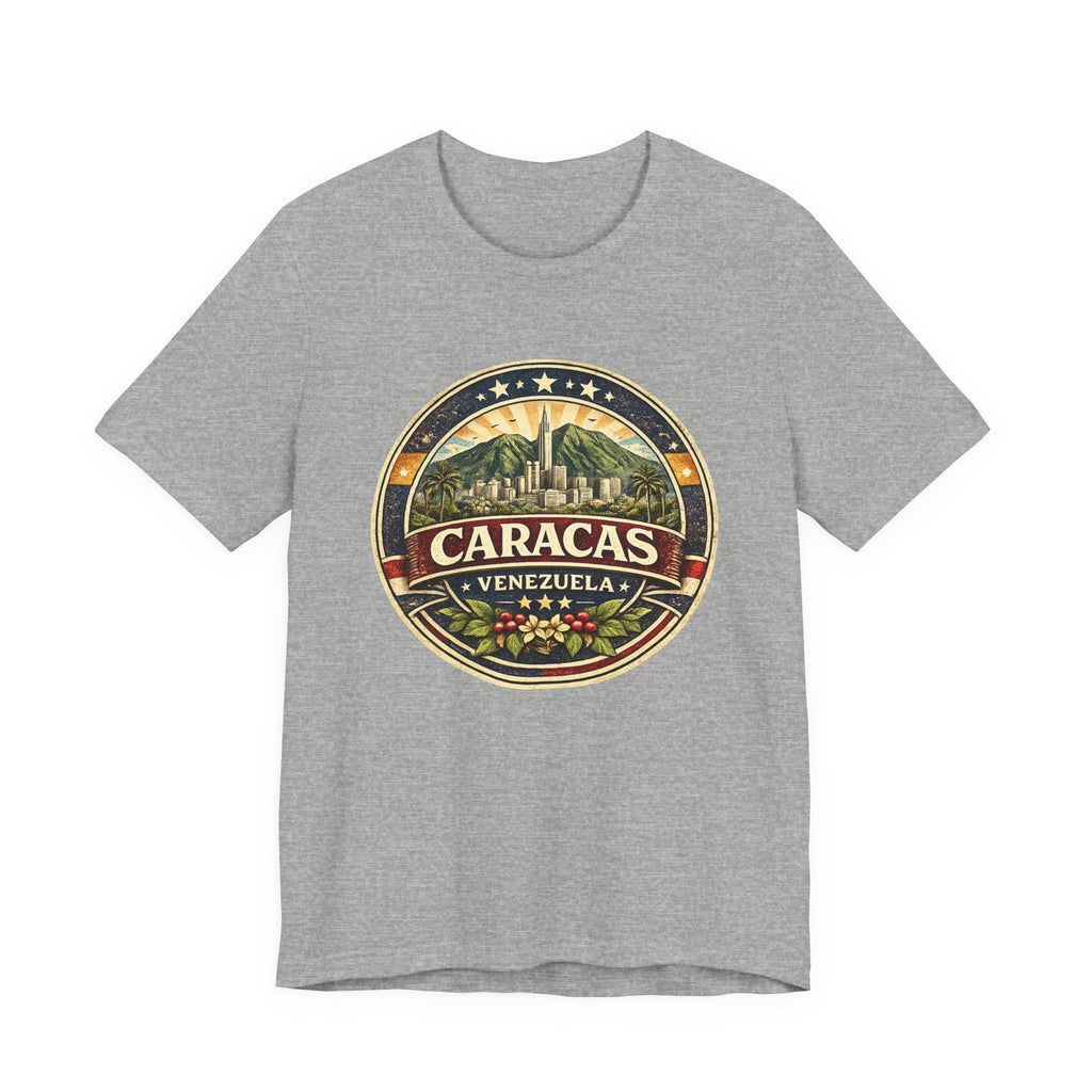 Caracas Venezuela Vintage Travel Tee — Retro City Badge T-Shirt