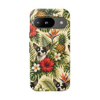 Tropical chihuahua Phone Case — Floral Pineapple Protective Tough Case