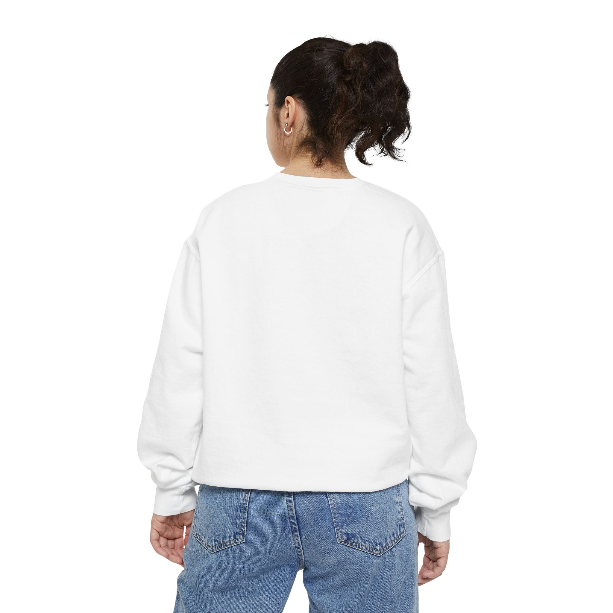 Floral Meadow Sweatshirt — Pink Cosmos Garden Crewneck