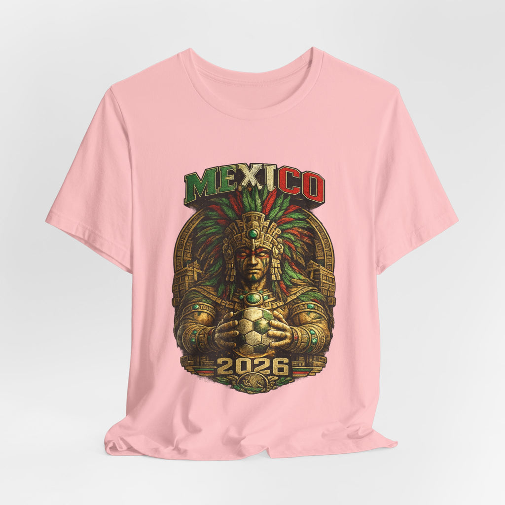 Mexico 2026 Aztec Warrior T-Shirt — Vintage Mexican Pride Soccer World Cup Tee