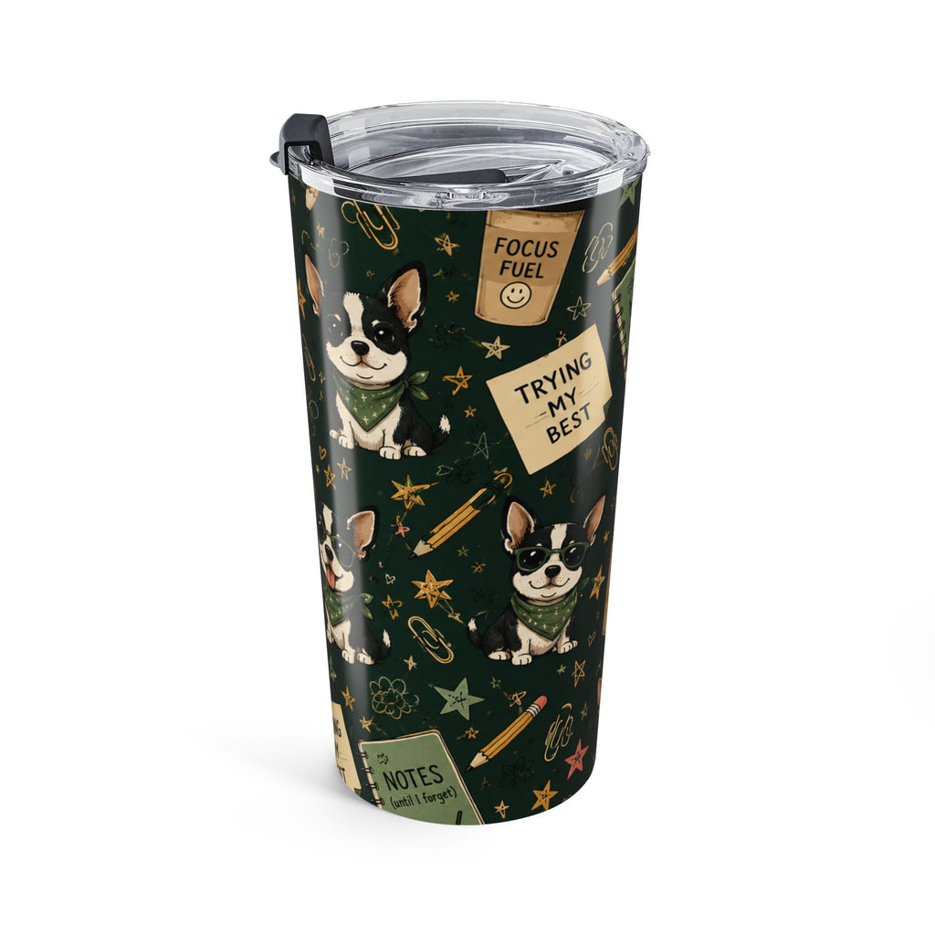 20oz Chihuahua Notes Tumbler – Cute Dog Planner Travel Cup