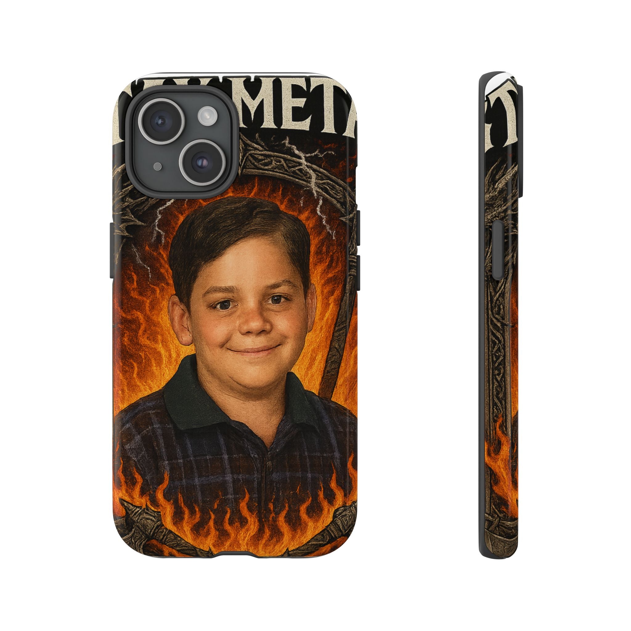 Metalhead Phone Case, Tough Cases for Music Lovers, Personalize with Unique Art, Gift for Metal Fans, Rock Lover's Accessory