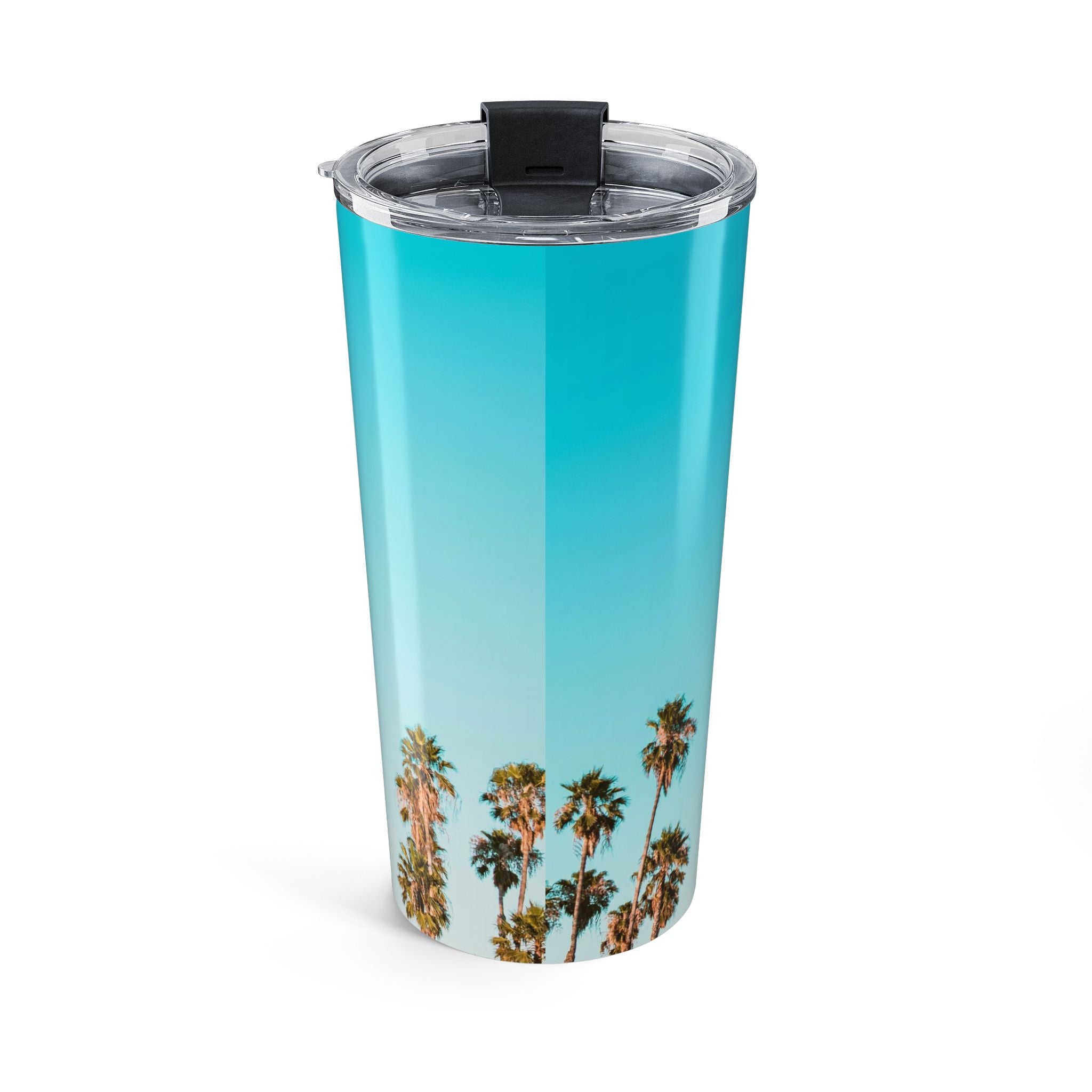 Palm Tree Sky 20oz Tumbler – Coastal Beach Vibes Stainless Travel Cup