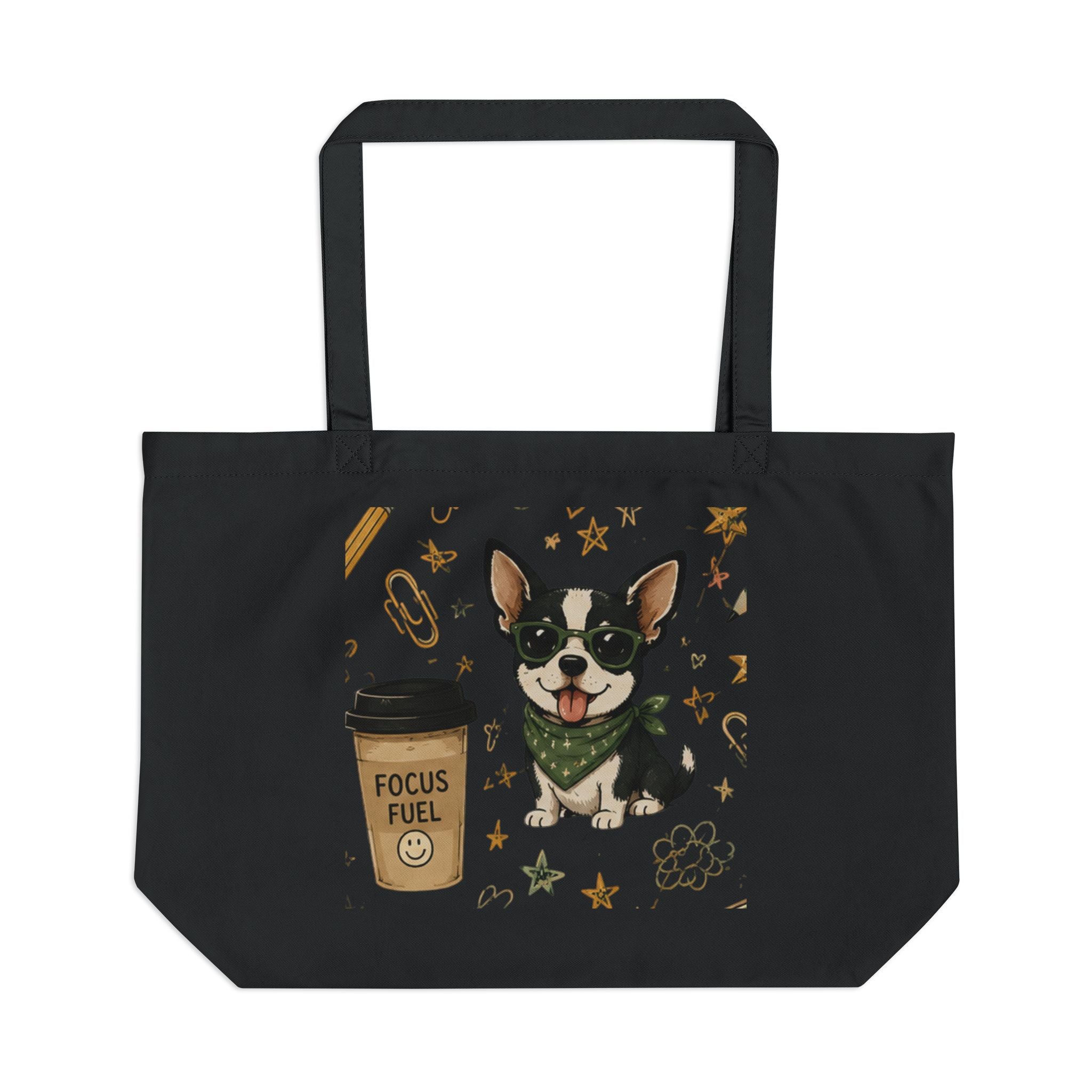 Chihuahua Coffee Tote — "Focus Fuel" Eco-Friendly Canvas Bag