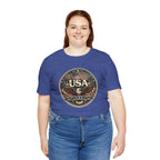 USA Eagle Vintage Patriotic T-Shirt — American Flag Graphic Tee