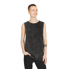Summer Vibes Stonewash Tank Top — Retro Sunset Graphic Tank