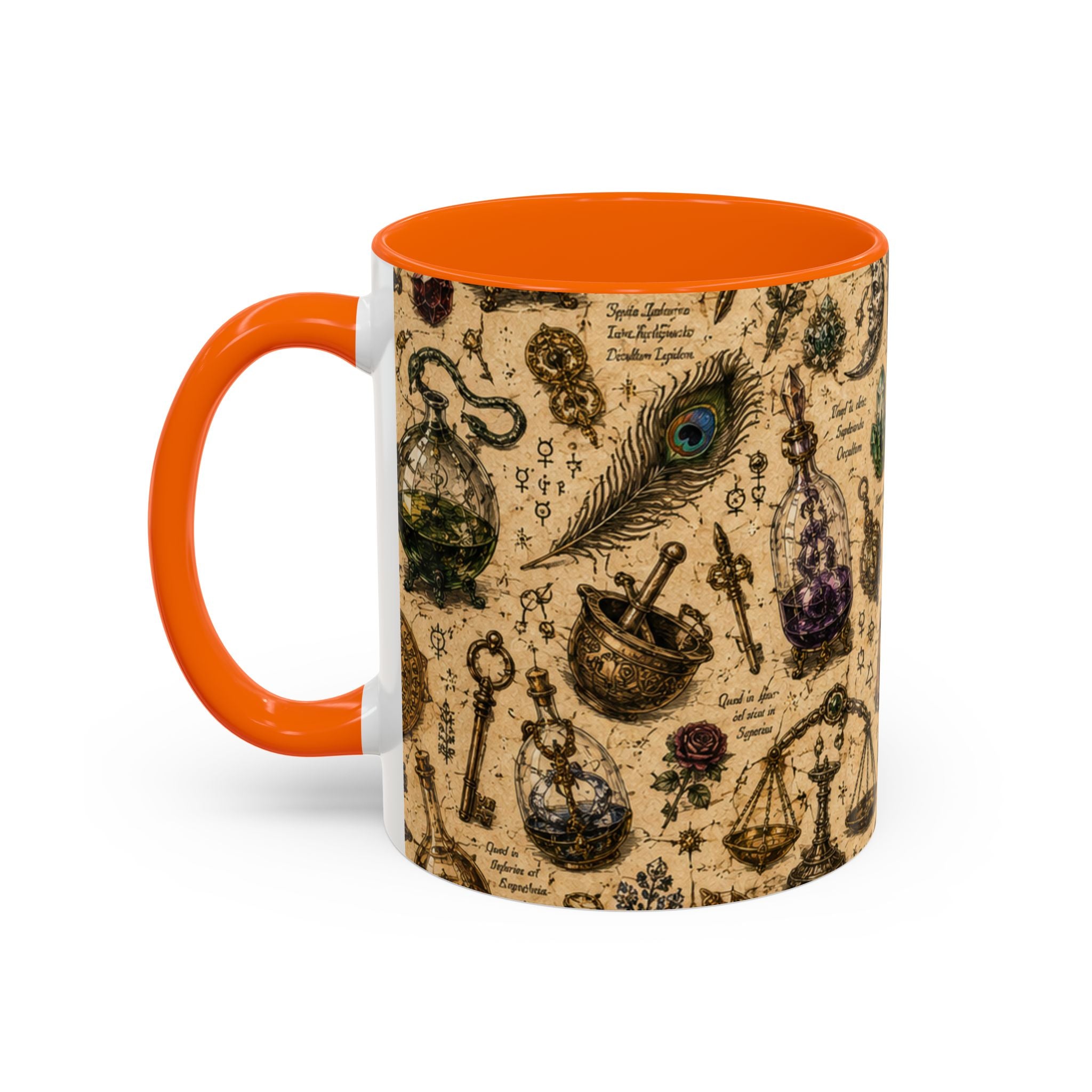 The Alchemist's Cabinet Coffee Mug — Vintage Apothecary Accent Mug (11/15 oz)