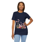 Floral Meadow Tee – Pink Wildflower Field Graphic T-Shirt