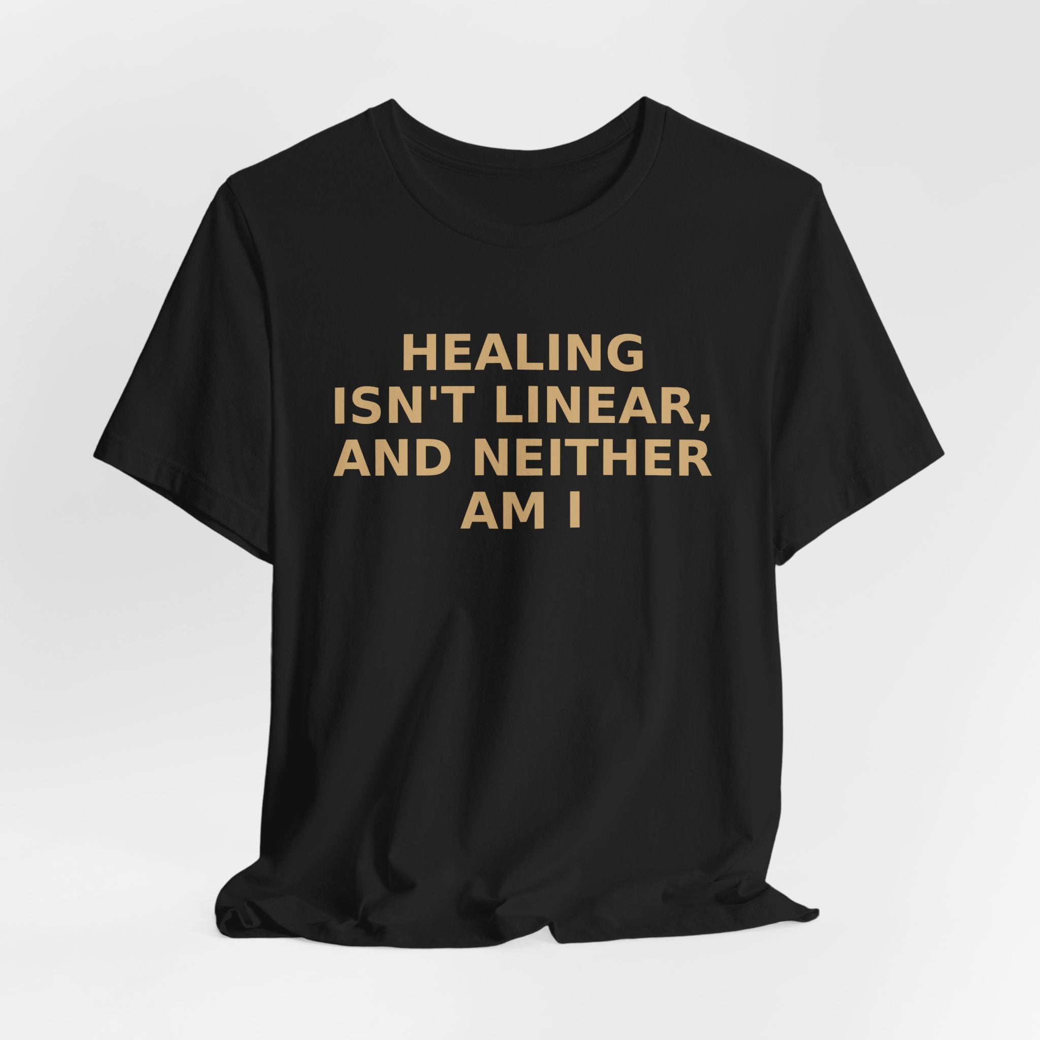 Healing Isn't Linear Tee — Mental Health Support Graphic T‑Shirt