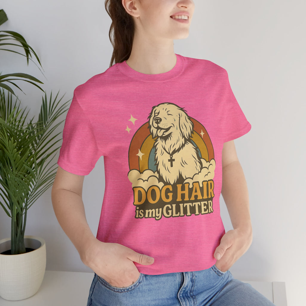 "Dog Hair Is My Glitter" – Retro Golden Vibes Edition