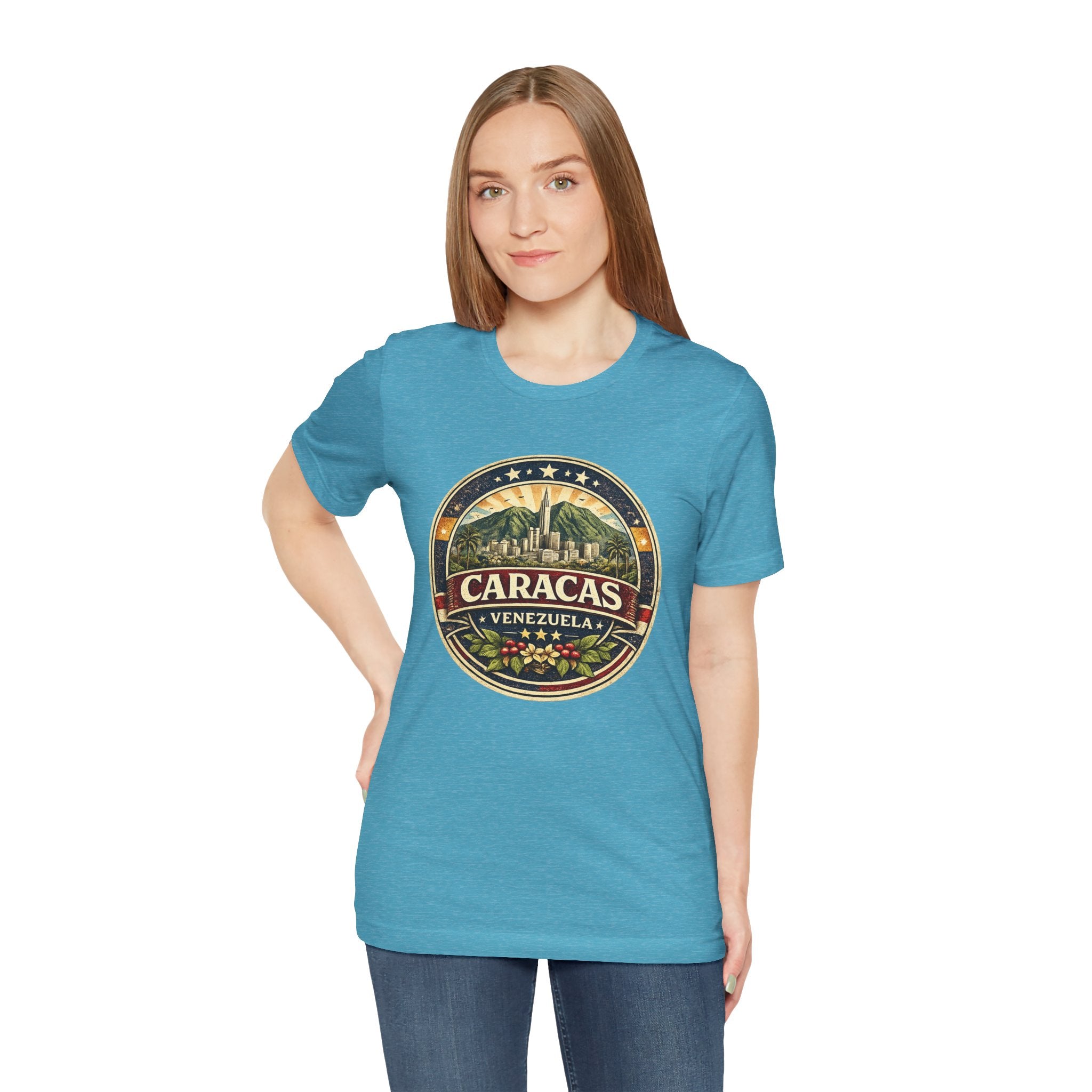 Caracas Venezuela Vintage Travel Tee — Retro City Badge T-Shirt