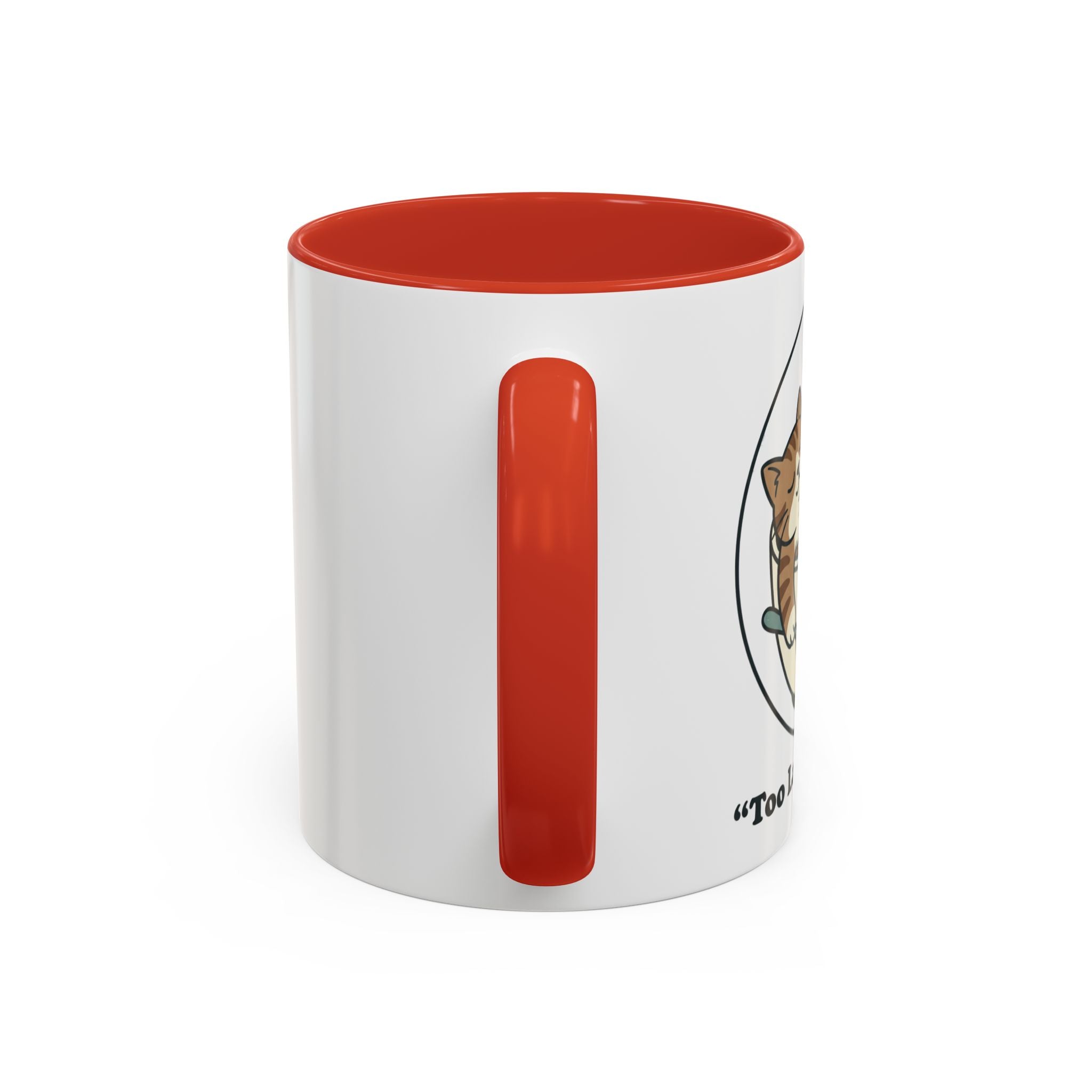 Latte Cat Coffee Mug – "Don't Wake Me, I'll Move" Cute Cat Latte Art Ceramic Accent Mug