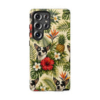 Tropical chihuahua Phone Case — Floral Pineapple Protective Tough Case