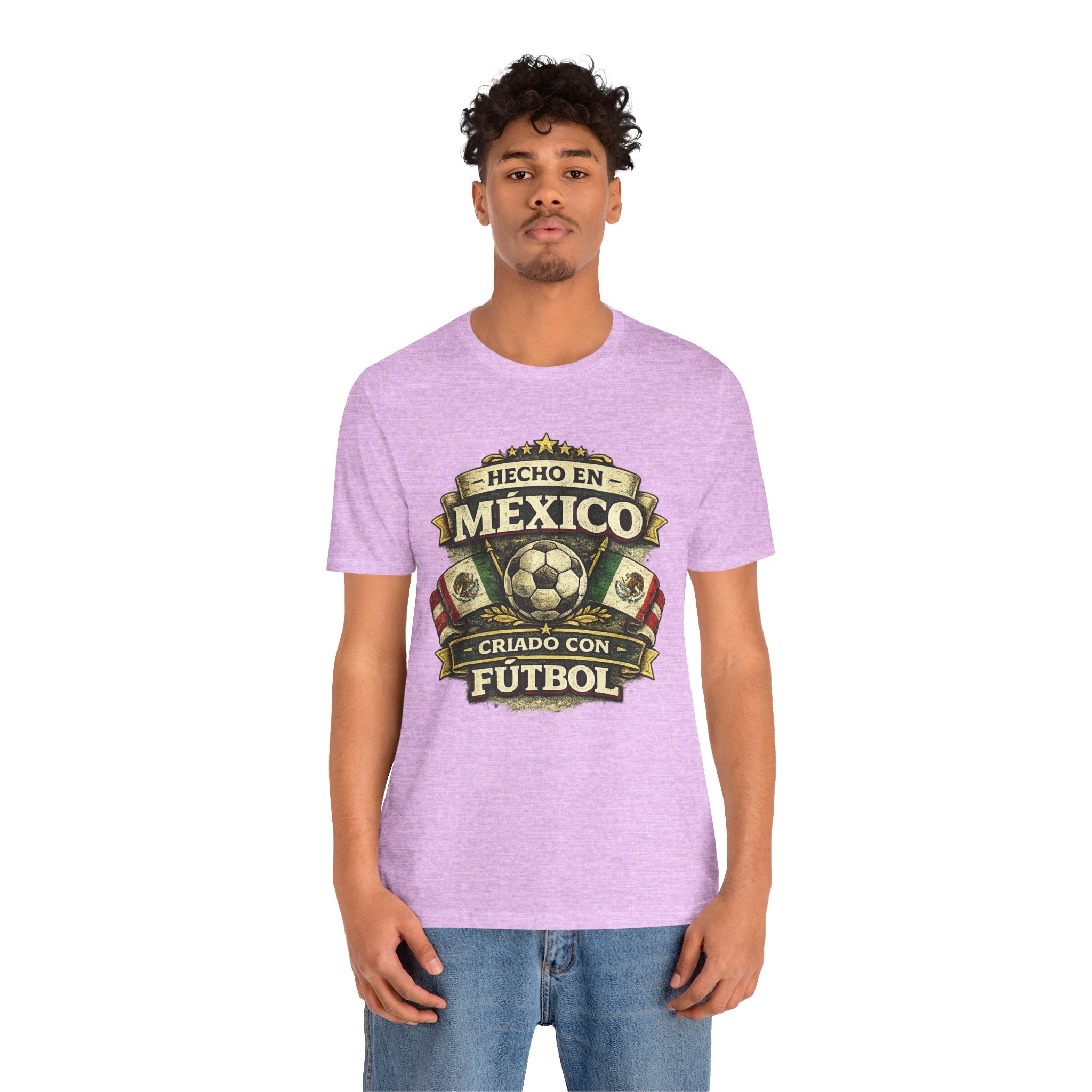Mexico Soccer T‑Shirt — "Hecho en México, Criado con Fútbol" Vintage Football Tee