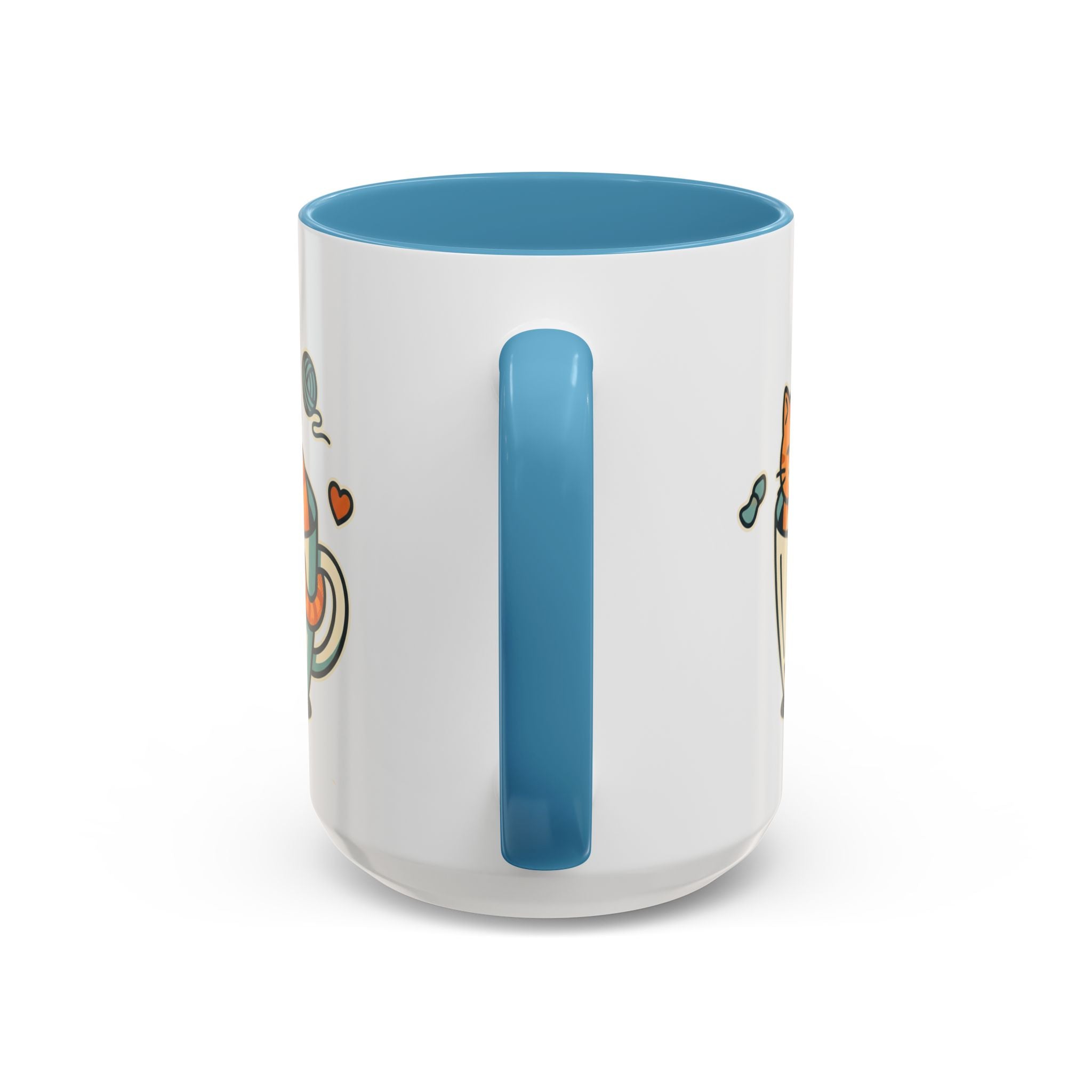 Cat in Cup Coffee Mug — Cute Cat Lover Accent Mug (11/15oz)