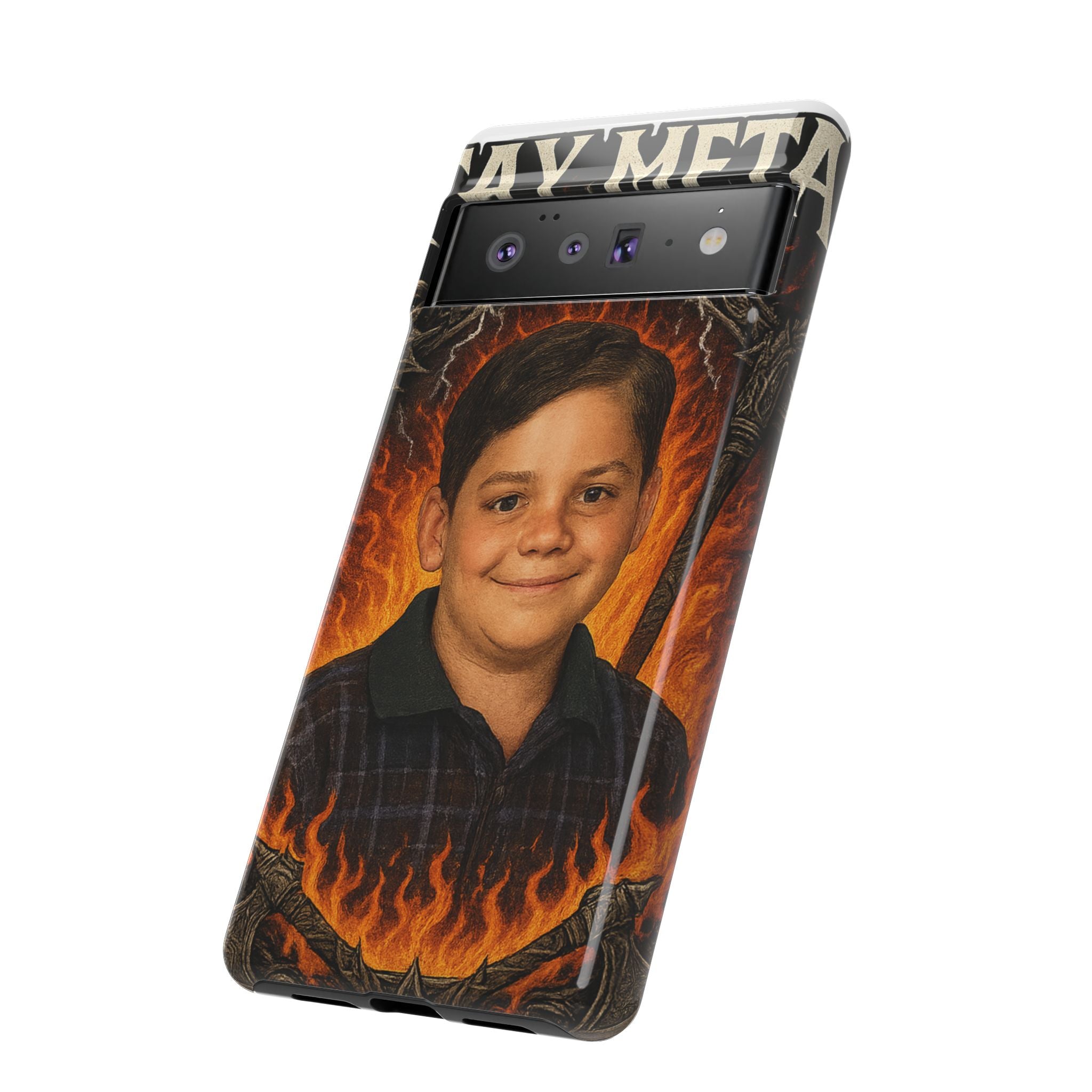 Metalhead Phone Case, Tough Cases for Music Lovers, Personalize with Unique Art, Gift for Metal Fans, Rock Lover's Accessory