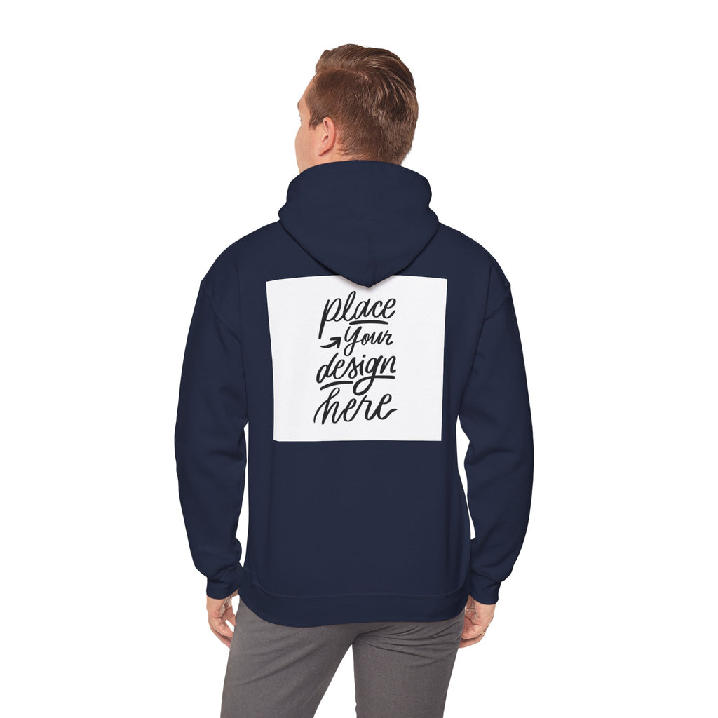 Classic Hoodie with Centered Design – 'Place Your Design Here'