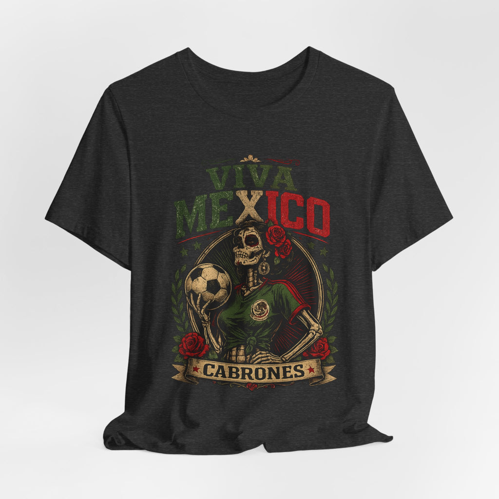 Mexico Catrina Skull T‑Shirt — Day of the Dead Mexican Soccer Tee