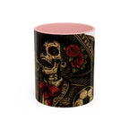 Day of the Dead Soccer Skull Accent Mug — 11/15oz