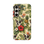 Tropical chihuahua Phone Case — Floral Pineapple Protective Tough Case