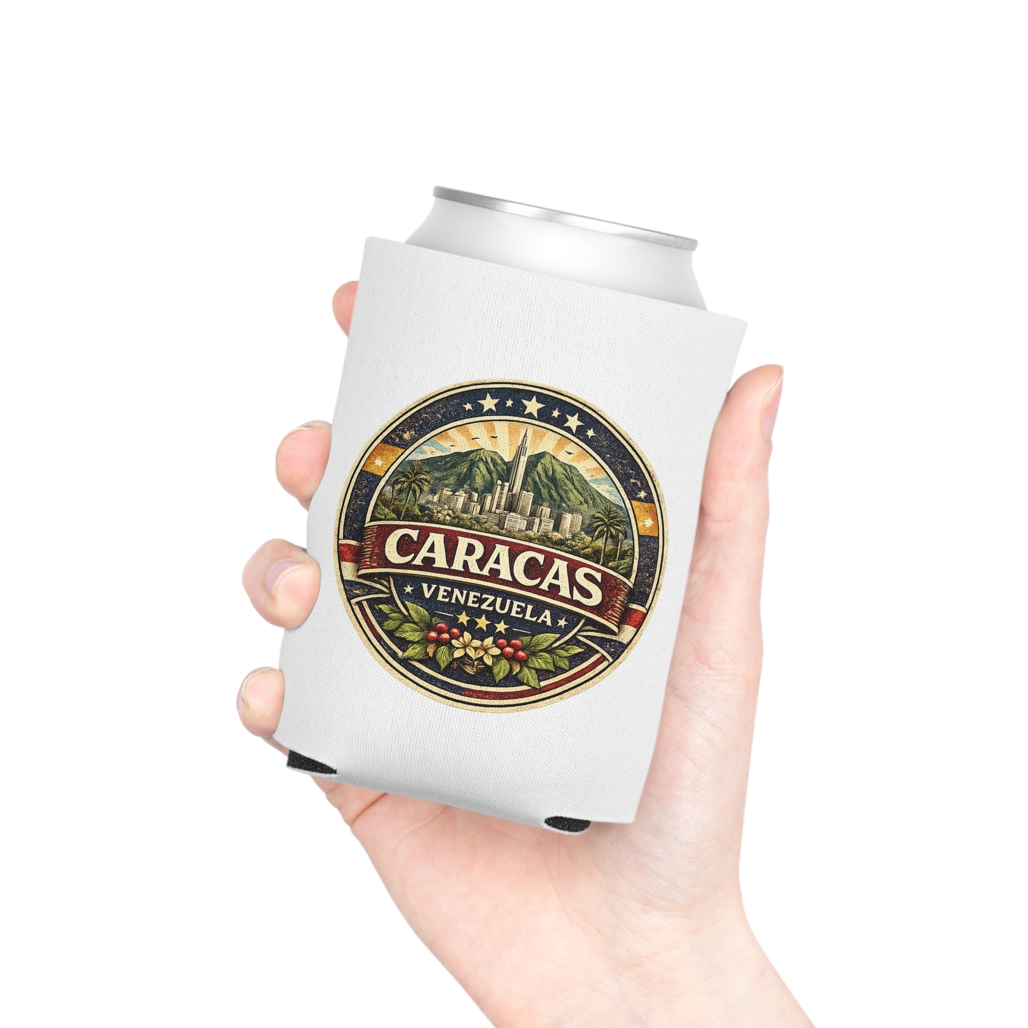 Caracas Venezuela Vintage Seal Can Cooler
