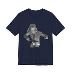 Vintage Grunge Graphic Tee – Monochrome Retro Pinup Girl Design