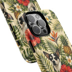 Tropical chihuahua Phone Case — Floral Pineapple Protective Tough Case