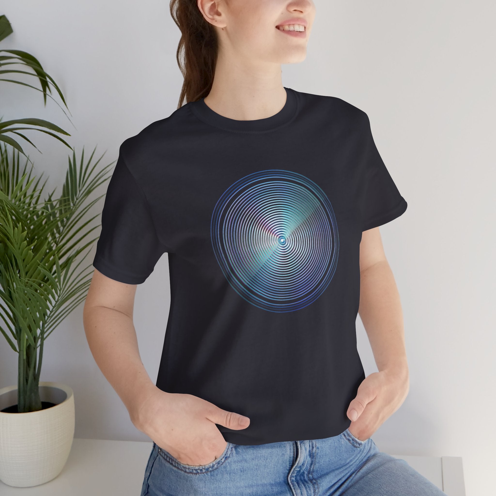 Hypnotic Holo Spiral T‑Shirt