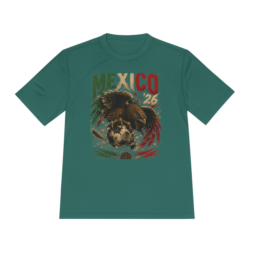 Mexico Eagle Graphic Tee — Mexican Flag Patriotic Soccer Fan Shirt