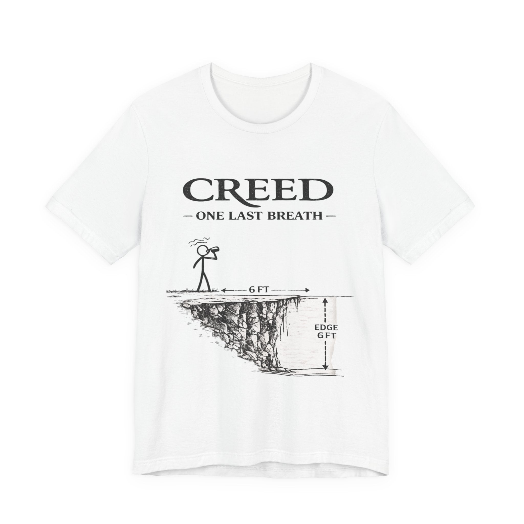 Creed "One Last Breath" T-Shirt - Band Lyric Tee with Cliff Sketch