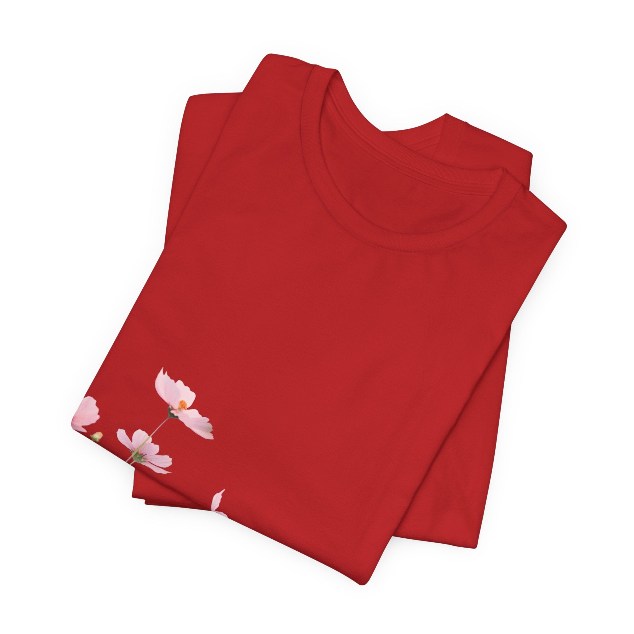 Floral Meadow Tee – Pink Wildflower Field Graphic T-Shirt