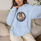 Patriotic Cat Hoodie — "Ready for the Stars" Graphic Pullover