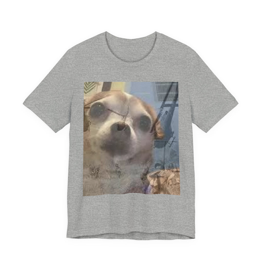 Funny chihuahua trauma  Dog T‑Shirt — Cute Chihuahua Photo Tee