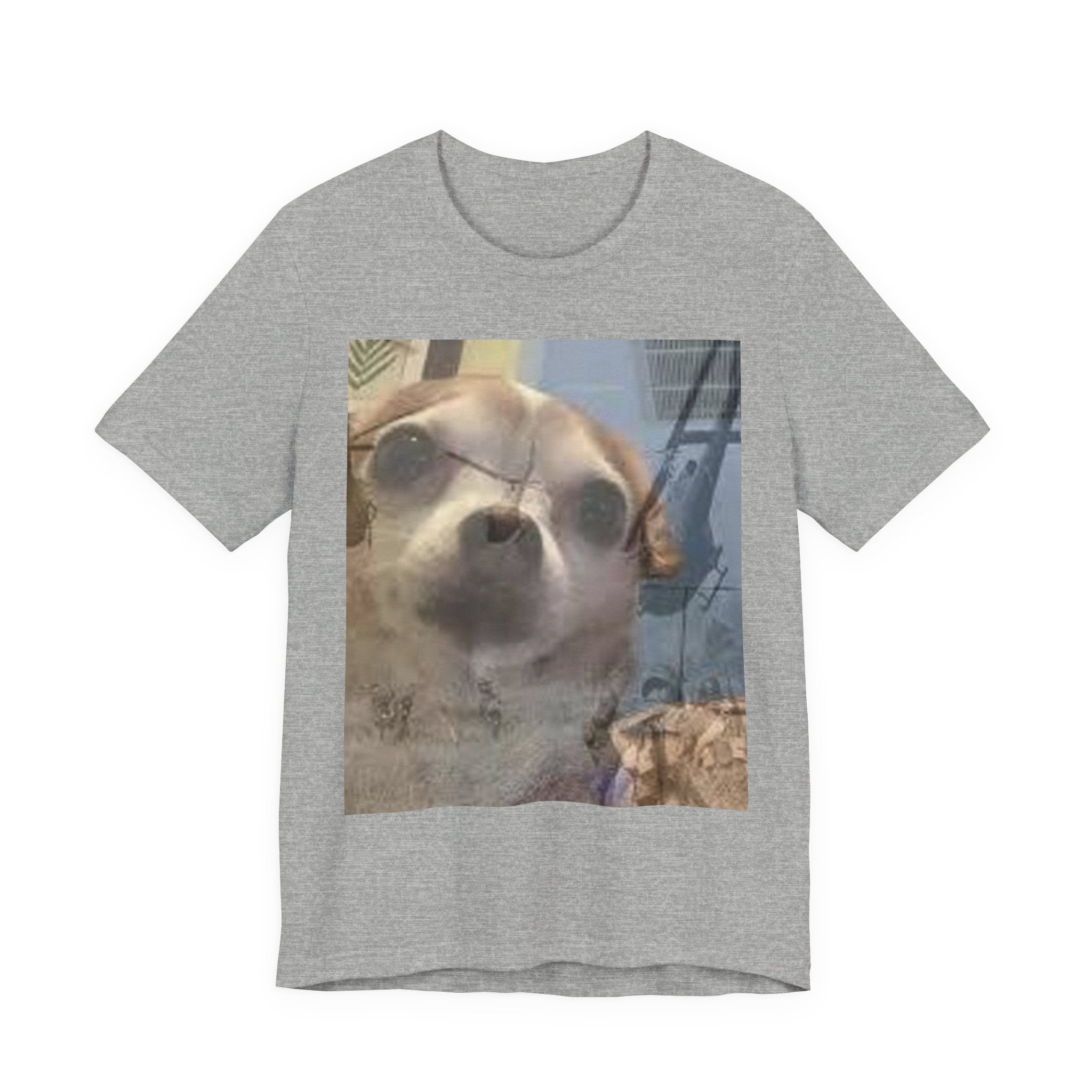 Funny chihuahua trauma  Dog T‑Shirt — Cute Chihuahua Photo Tee