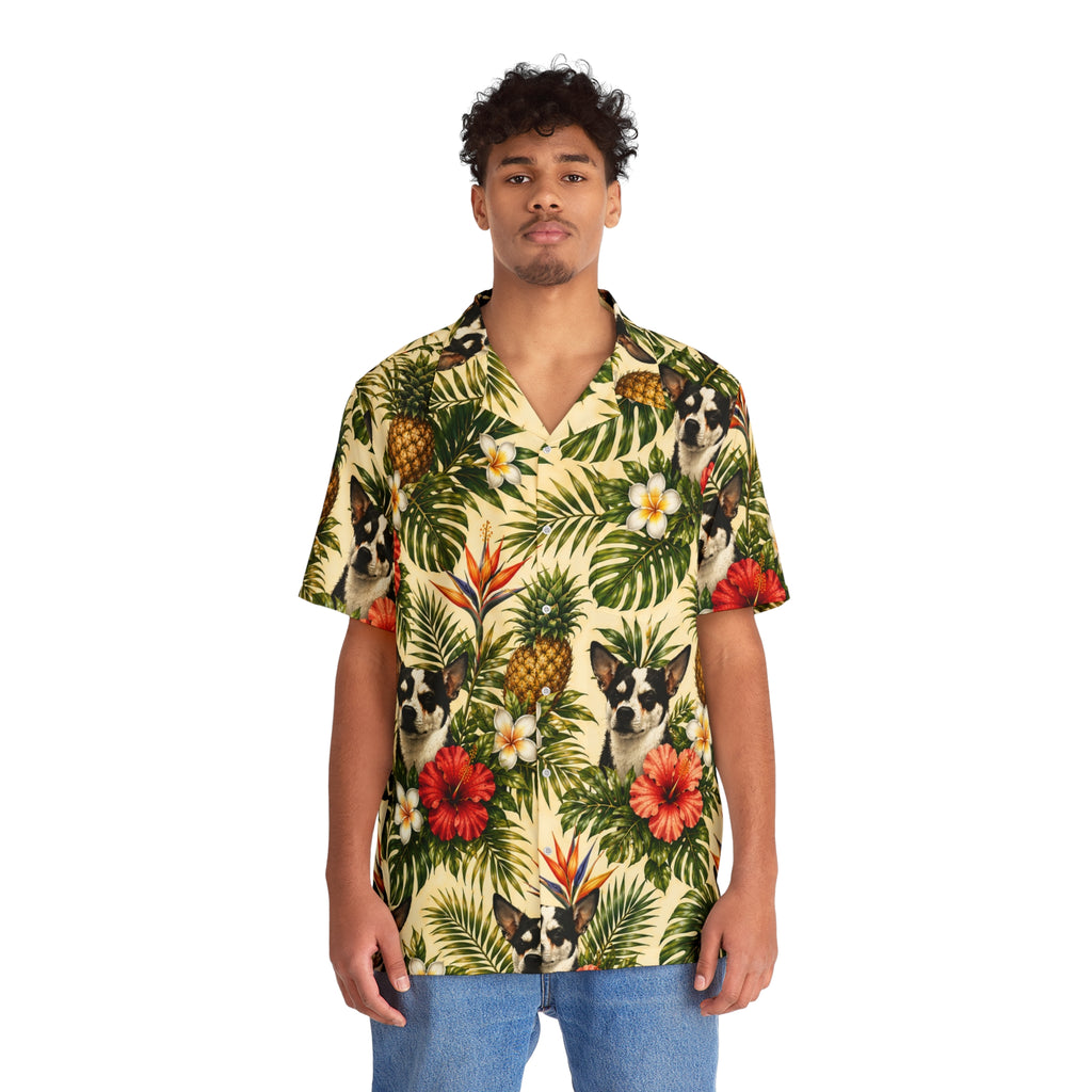 Chihuahua Pineapple Hawaiian Shirt — Tropical Floral Aloha Shirt