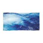 Ocean Wave Beach Towel — Blue Sea Surf Print