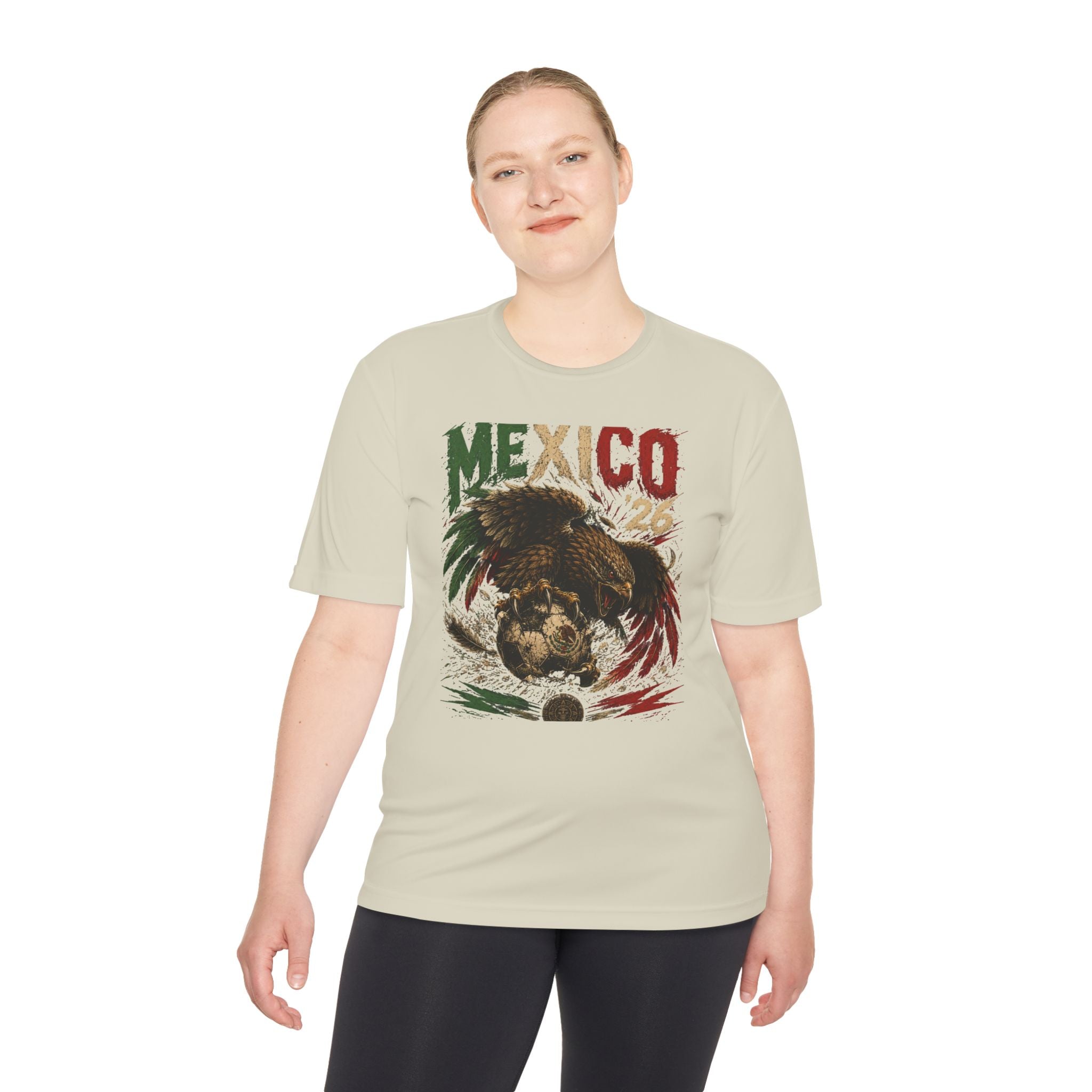 Mexico Eagle Graphic Tee — Mexican Flag Patriotic Soccer Fan Shirt