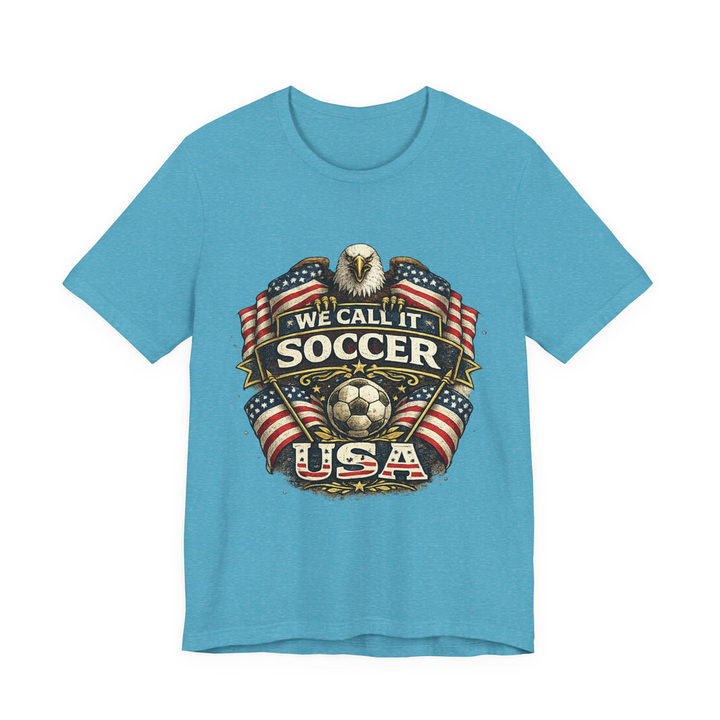 We Call It Soccer USA T-Shirt – Patriotic Eagle Soccer Tee