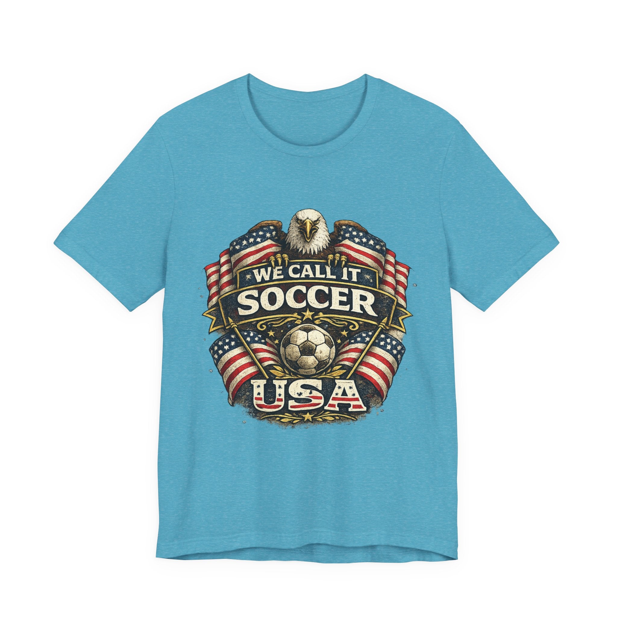 We Call It Soccer USA T-Shirt – Patriotic Eagle Soccer Tee