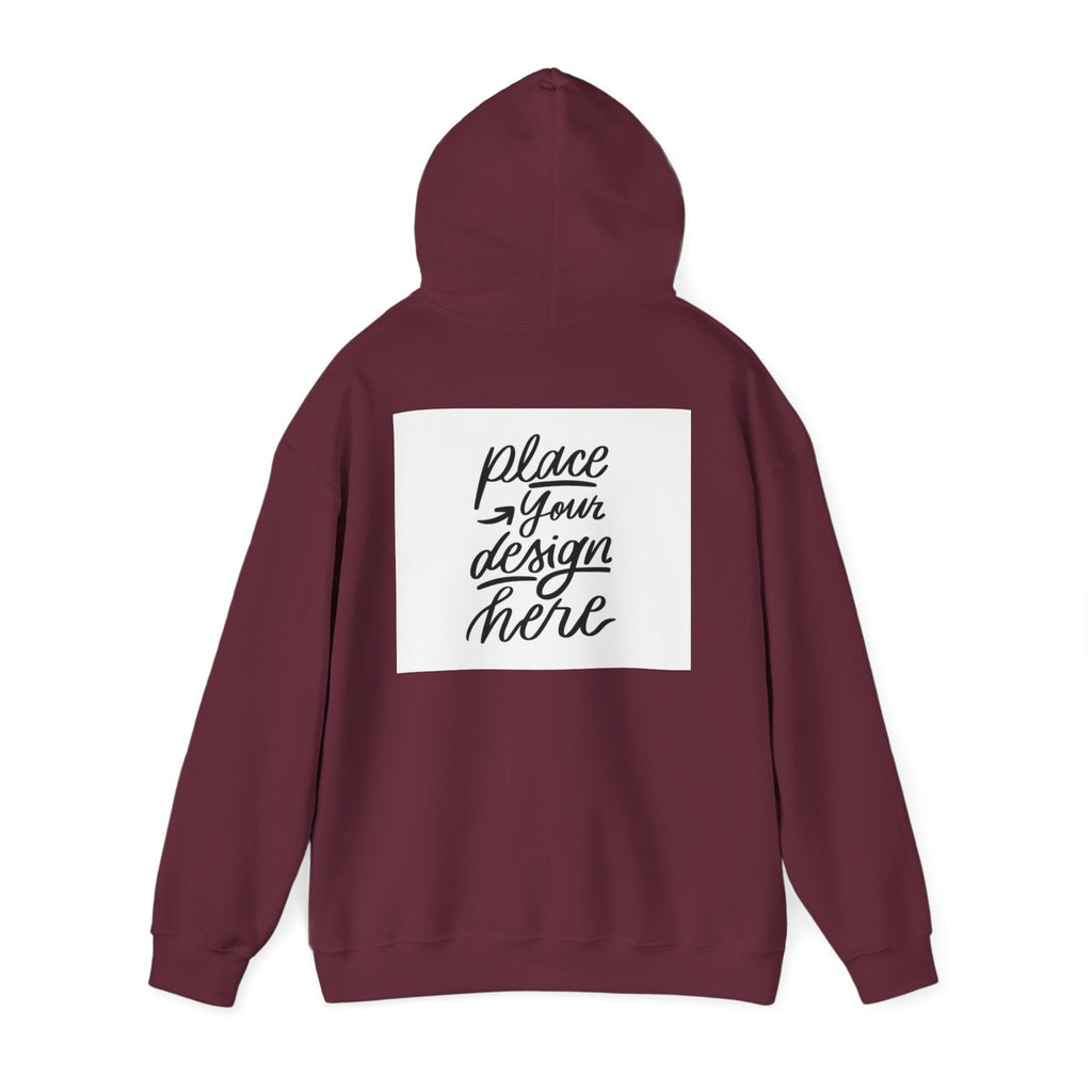 Classic Hoodie with Centered Design – 'Place Your Design Here'