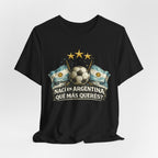 Argentina Soccer T-Shirt — "Nací en Argentina, ¿Qué más querés?" Vintage Football Tee