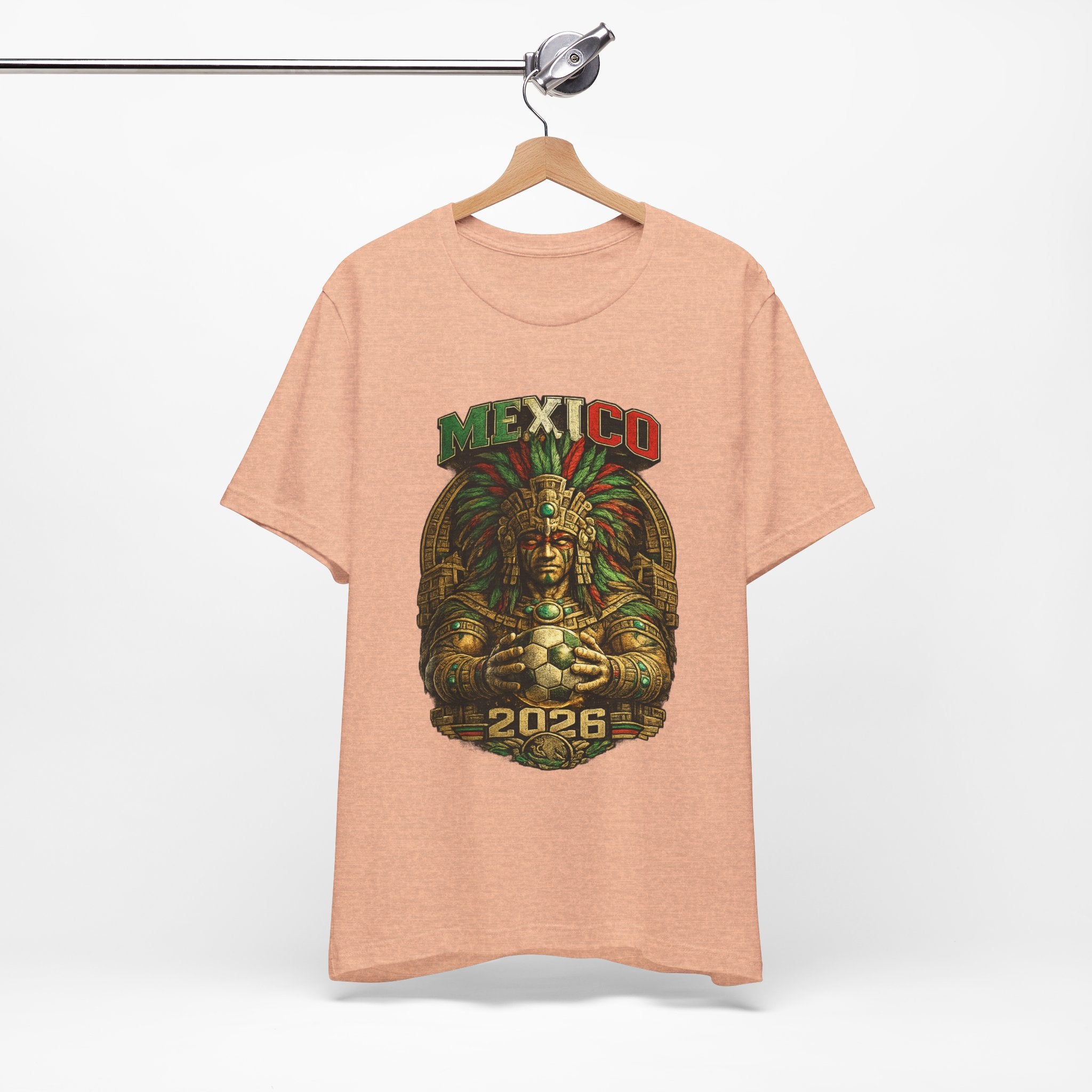 Mexico 2026 Aztec Warrior T-Shirt — Vintage Mexican Pride Soccer World Cup Tee
