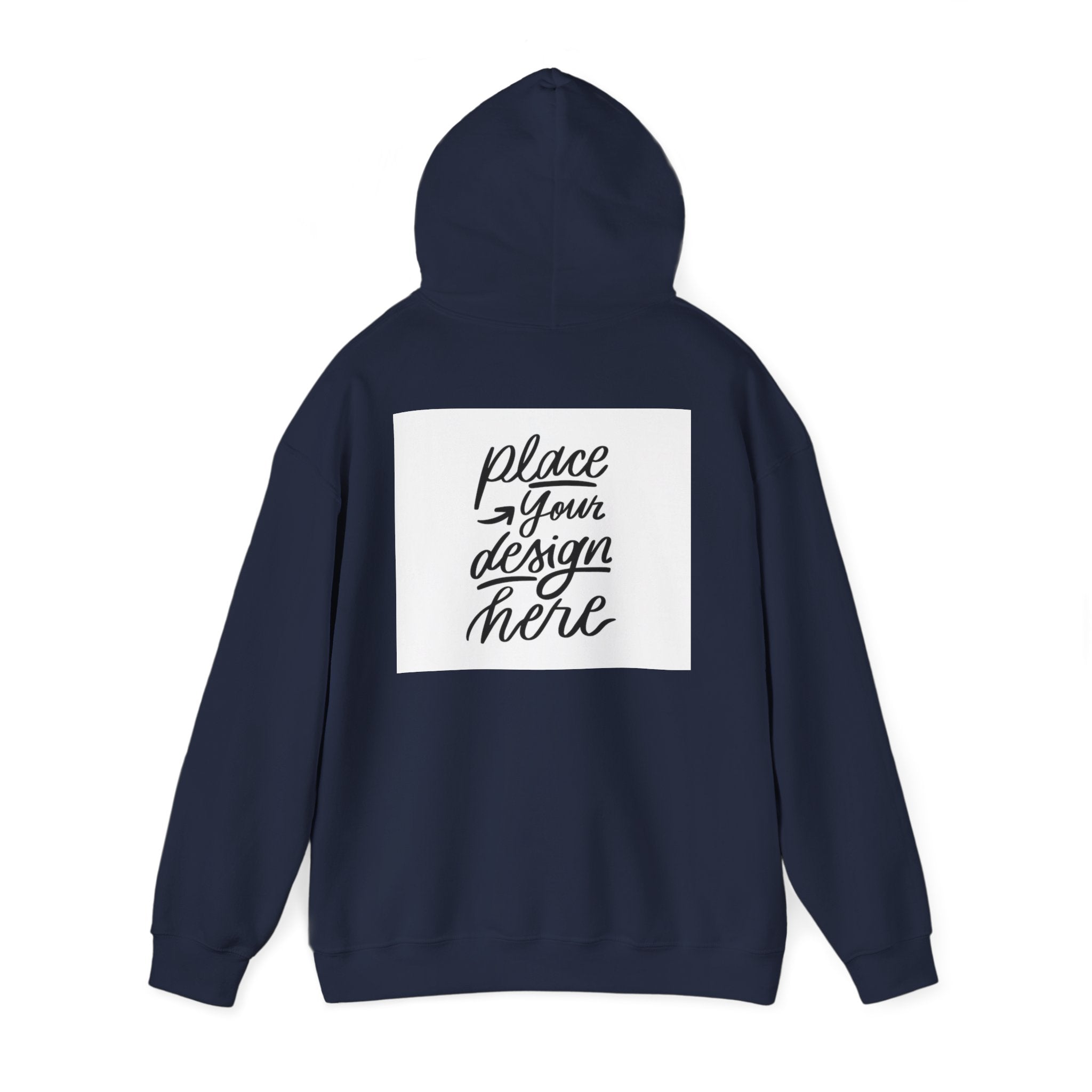 Classic Hoodie with Centered Design – 'Place Your Design Here'