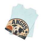 Angus Dog Tee — Retro Beach Portrait T-Shirt