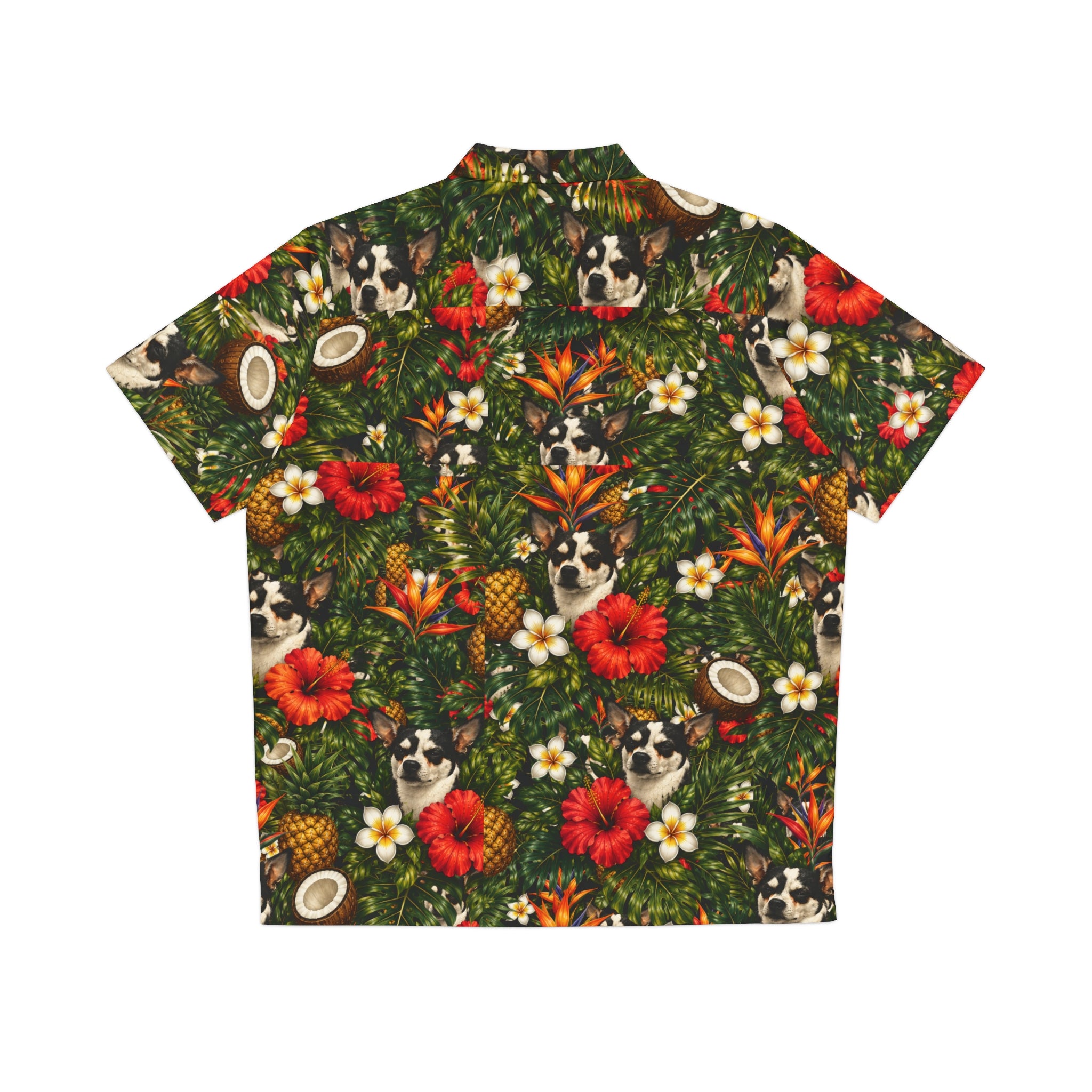 Chihuahua Floral Hawaiian Shirt — Tropical Dog Print Aloha Shirt
