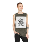Custom Stonewash Muscle Tank — Vintage Wash Sleeveless Top