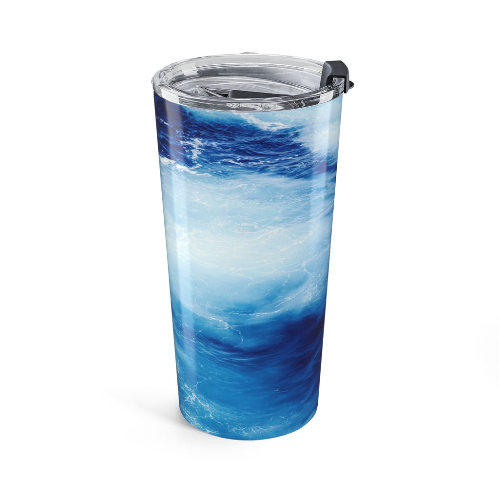 20oz Ocean Wave Tumbler – Blue Sea Insulated Travel Cup